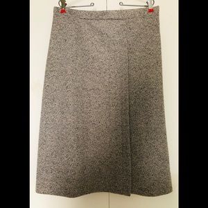 Ko Ko Knits Skirt size 16 Tweed Gray Pencil Career Office Workwear Elastic Waist